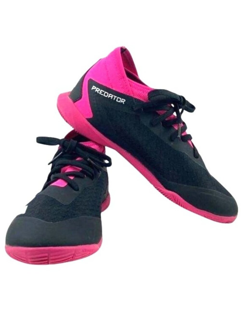 Adidas Predator Accuracy.3 Black/Pink Indoor Soccer Shoes- 3.5